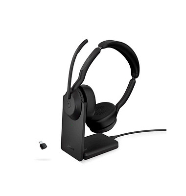 Over-Ear Headset Evolve2 55 MS mit Ladestation 25599-999-889, schwarz