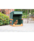 Hundesofa Strandkorb grün 82,0 x 83,0 x 109,0 cm