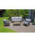 Loungegruppe Sunny Smart Astoria hellgrau, Metall, 14-teilig