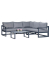 Loungegruppe Sunny Smart Horizon grau, anthrazit Metall, Aluminium, 11-teilig