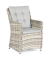 Gartenstuhl mit Armlehnen Sunny Smart Hamilton taupe, Metall