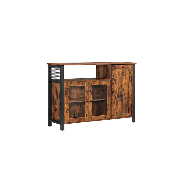 0194343018157 - Songmics - vasagle Sideboard Küchenschrank Aufbewahrungsschrank mit 3 Türen für Wohnzimmer Küche Esszimmer 110 x 33 x 75 cm Industriestil 0194343018157 - Songmics - vasagle Sideboard Küchenschrank Aufbewahrungsschrank mit 3 Türen für Wohnzimmer Küche Esszimmer 110 x 33 x 75 cm Industriestil