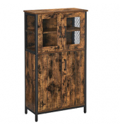 Aktenschrank, LSC260B01 braun 2 Fachböden 60,0 x 30,0 x 108,0 cm