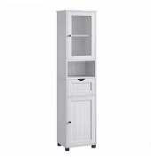 Badschrank weiß 40,0 x 30,0 x 165,0 cm