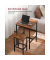 Bartisch-Set, schwarz Holz, Metall, 3-teilig