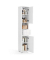 Badschrank weiß 30,0 x 30,0 x 170,0 cm