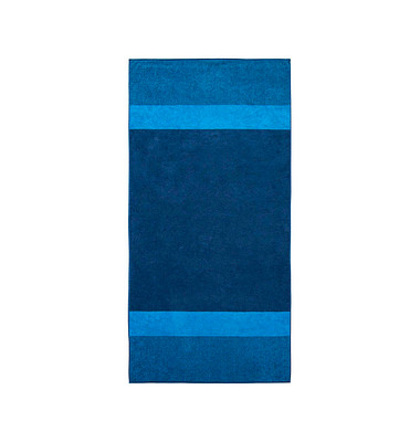 Saunatuch XL Two-Tone Stripe blau 100,0 x 200,0 cm