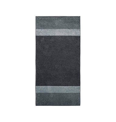 Saunatuch XL Two-Tone Stripe grau 100,0 x 200,0 cm