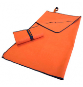 Mikrofaser Handtuch mit Reißverschluss orange 80,0 x 180,0 cm