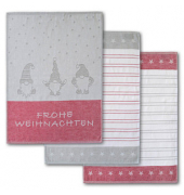 Geschirrtücher Wichtel rot 50,0 x 70,0 cm