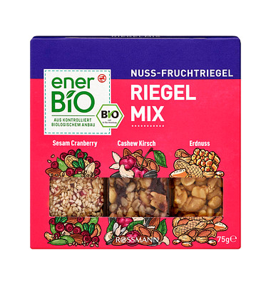 Nuss & Frucht Bio-Nussriegel 3 Riegel