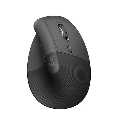 Lift for Business Maus ergonomisch kabellos graphit