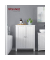 Badschrank BCB60W weiß 60,0 x 30,0 x 80,0 cm