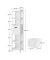 Badschrank BBC66WT weiß 30,0 x 30,0 x 141,5 cm