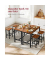 Bartisch-Set, schwarz Holz, Metall, 3-teilig