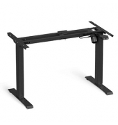 höhenverstellbares Schreibtischgestell schwarz ohne Tischplatte, C-Fuß-Gestell schwarz 110,0 - 155,0 x 60,0 cm