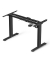 Schreibtischgestell, elektrisch höhenverstellbar, 70-118cm (H), 110-155x60cm (BxT), C-Fuß-Gestell, schwarz