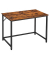 Schreibtisch, 76cm (H), 100x50cm (BxT), rechteckig, braun / schwarz
