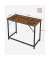 Schreibtisch, 76cm (H), 100x50cm (BxT), rechteckig, braun / schwarz
