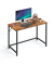 Schreibtisch, 76cm (H), 100x50cm (BxT), rechteckig, braun / schwarz