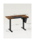 Sitz-Steh-Schreibtisch, elektrisch höhenverstellbar, 72-120cm (H), 120x60cm (BxT), rechteckig, braun / schwarz