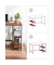 Schreibtisch, 75cm (H), 100x50cm (BxT), rechteckig, braun / schwarz