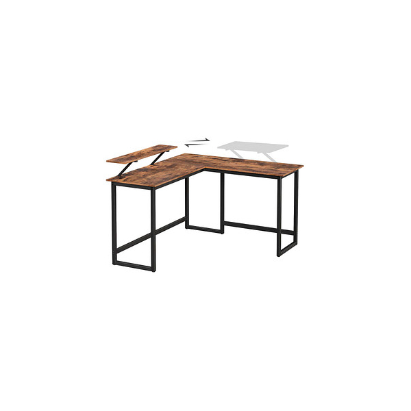 0194343101279 - Songmics - vasagle Schreibtisch L-förmiger Computertisch mit beweglichem Monitoraufsatz Eckschreibtisch Büro Arbeitszimmer Gaming platzsparend 0194343101279 - Songmics - vasagle Schreibtisch L-förmiger Computertisch mit beweglichem Monitoraufsatz Eckschreibtisch Büro Arbeitszimmer Gaming platzsparend