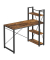 Schreibtisch, 76cm (H), 120x56cm (BxT), rechteckig, braun / schwarz