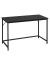 Schreibtisch, 76cm (H), 120x60cm (BxT), rechteckig, schwarz / schwarz