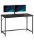 Schreibtisch, 76cm (H), 120x60cm (BxT), rechteckig, schwarz / schwarz