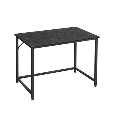 Schreibtisch, 76cm (H), 100x50cm (BxT), rechteckig, schwarz / schwarz
