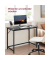 Schreibtisch, 76cm (H), 100x50cm (BxT), rechteckig, schwarz / schwarz