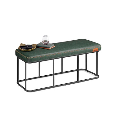Sitzbank LOM073C01 waldgrün Kunstleder 120,0 cm