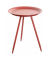 Beistelltisch 20410, 47cm (H), 38x38cm (BxT), rund, rot / rot