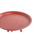 Beistelltisch 20410, 47cm (H), 38x38cm (BxT), rund, rot / rot