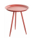 Beistelltisch 20411, 54cm (H), 44x44cm (BxT), rund, rot / rot