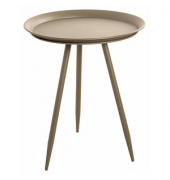 Beistelltisch 20911, 54cm (H), 44x44cm (BxT), rund, grün / grün