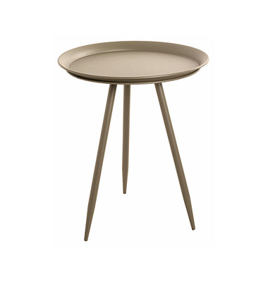 Beistelltisch 20911, 54cm (H), 44x44cm (BxT), rund, grün / grün