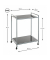 Servierwagen grau 50,0 x 36,0 x 69,0 cm