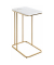 Beistelltisch 52234, 67cm (H), 45x30cm (BxT), rechteckig, marmor / gold