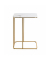 Beistelltisch 52234, 67cm (H), 45x30cm (BxT), rechteckig, marmor / gold