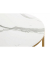Beistelltisch 52237, 45cm (H), 60x60cm (BxT), rund, marmor / gold