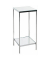 Beistelltisch 52288, 66cm (H), 28x28cm (BxT), rechteckig, Spiegel / gold