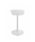 Beistelltisch 52397, 60cm (H), 53x38cm (BxT), oval, weiß / weiß