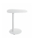 Beistelltisch 52397, 60cm (H), 53x38cm (BxT), oval, weiß / weiß