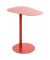 Beistelltisch 52497, 60cm (H), 53x38cm (BxT), oval, rot / rot