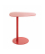 Beistelltisch 52497, 60cm (H), 53x38cm (BxT), oval, rot / rot