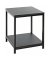 Beistelltisch 52572, 47cm (H), 38x38cm (BxT), rechteckig, schwarz / schwarz