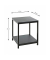 Beistelltisch 52572, 47cm (H), 38x38cm (BxT), rechteckig, schwarz / schwarz