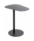 Beistelltisch 52597, 60cm (H), 53x38cm (BxT), oval, schwarz / schwarz